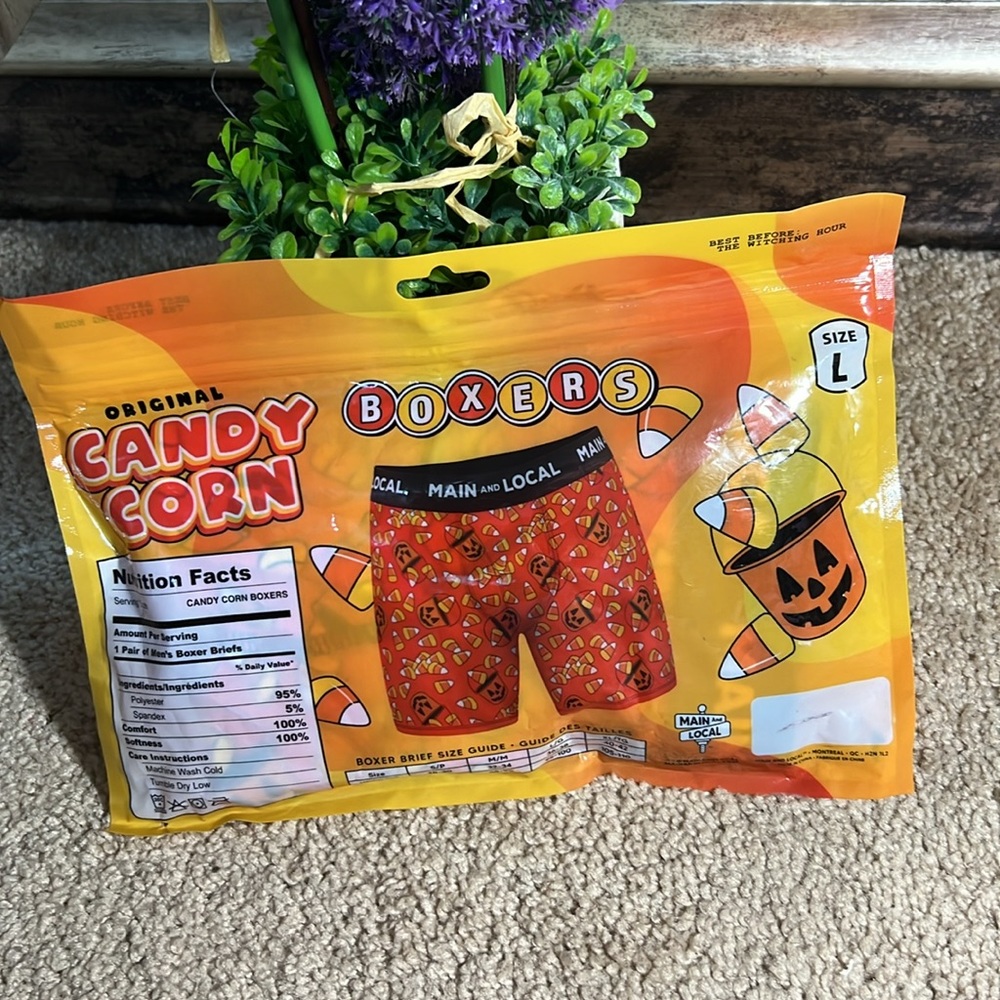 L candy corn boxers